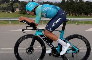 Harold Tejada en la CRI de La Vuelta a España.