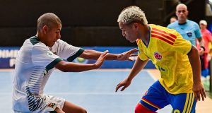 Colombia vs Bolivia en la CONMEBOL Sub 20 de Futsal / Tomada de @conmeboltorneos en Instagram