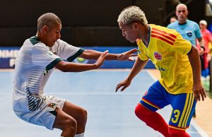 Colombia vs Bolivia en la CONMEBOL Sub 20 de Futsal / Tomada de @conmeboltorneos en Instagram