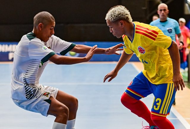 Colombia vs Bolivia en la CONMEBOL Sub 20 de Futsal / Tomada de @conmeboltorneos en Instagram