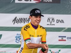Javier Jamaica en el podio de la Vuelta a Santa Catarina 2026