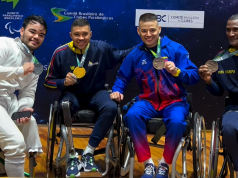 Doble oro para Colombia en el Panamericano de Para Esgrima Colombia en el podio del Panamericano de Para Esgrima / Captura de pantalla tomada de @worldparafencing en Instagram