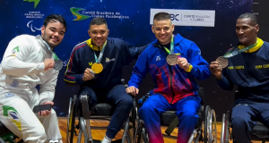 Doble oro para Colombia en el Panamericano de Para Esgrima Colombia en el podio del Panamericano de Para Esgrima / Captura de pantalla tomada de @worldparafencing en Instagram