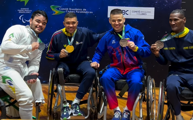 Colombia en el podio del Panamericano de Para Esgrima / Captura de pantalla tomada de @worldparafencing en Instagram
