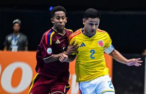 Colombia vs Venezuela en la CONMEBOL Sub 20 de Futsal/ Tomada de @conmeboltorneos en Instagram