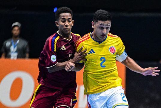 Colombia vs Venezuela en la CONMEBOL Sub 20 de Futsal/ Tomada de @conmeboltorneos en Instagram