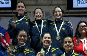 Tres medallas para Colombia en el cierre del Panamericano de bolos Colombia en lo alto del podio en la modalidad de quintetos/ Toma de @fedecobol_