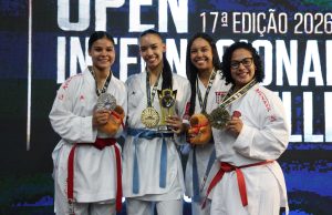 Plata y bronce para Colombia en el Troféu Durci Nascimento Shanee Torres en el podio del Troféu Durci Nascimento/ Video tomado de @trofeudurcinascimento en Instagram