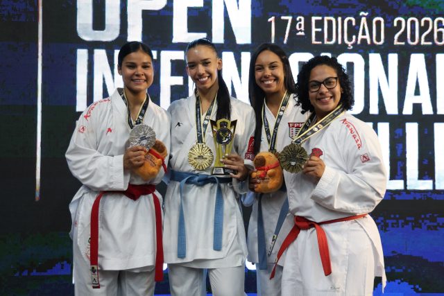 Shanee Torres en el podio del Troféu Durci Nascimento/ Video tomado de @trofeudurcinascimento en Instagram