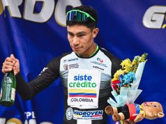 Misael Urian en el liderato en la Vuelta a Venezuela/ Tomada @vueltavenezuela