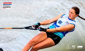 María Brigard en el Panamericano de Esquí Náutico/ Tomada de @fedesquicol