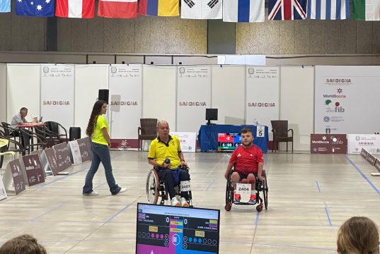 Edilson Chica en el World Boccia Challenger/ Tomada de @fecolboccia