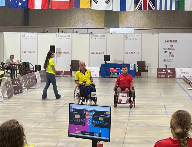 Edilson Chica en el World Boccia Challenger/ Tomada de @fecolboccia