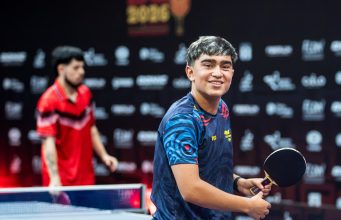 Emanuel Otalvaro en el ITTF-Americas Championships/ Tomada de @fctenisdemesa