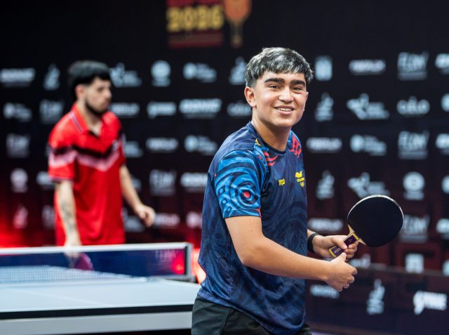 Emanuel Otalvaro en el ITTF-Americas Championships/ Tomada de @fctenisdemesa